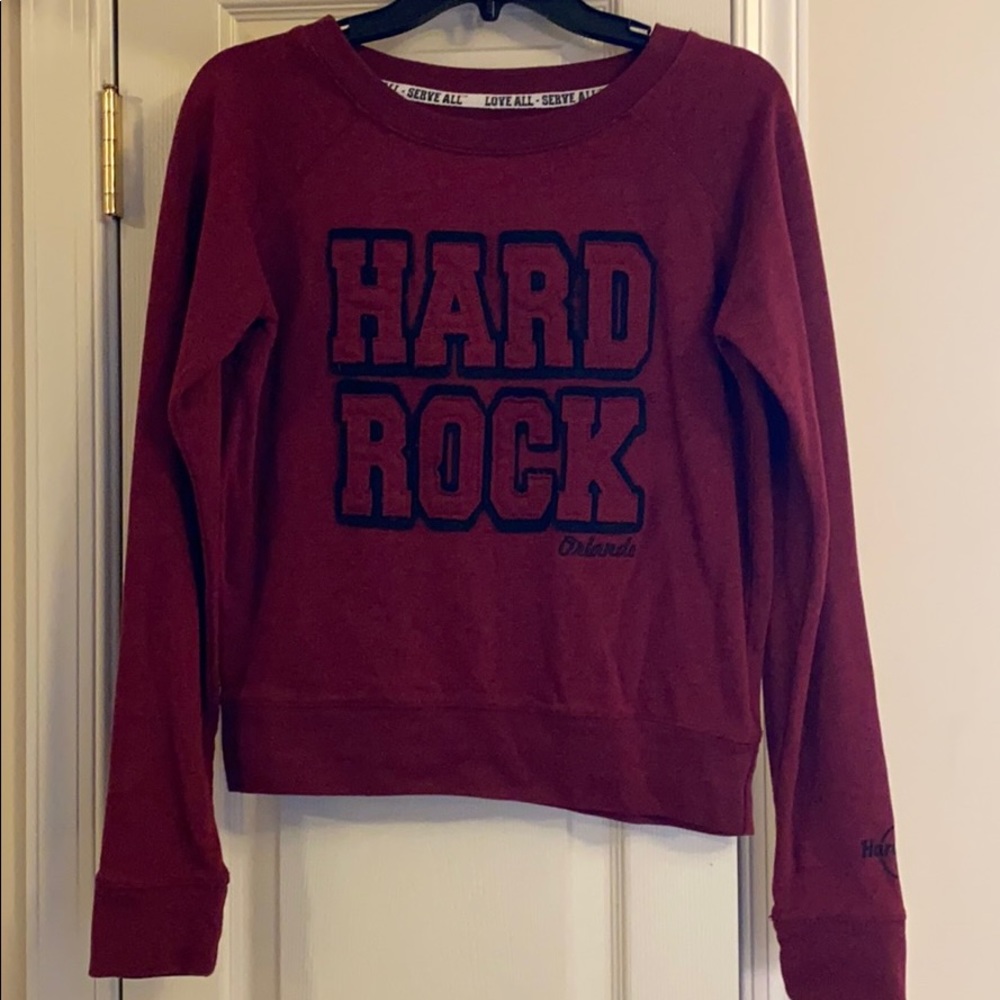 Hard Rock Cafe Orlando Maroon Crew Neck